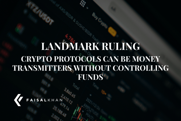 Landmark Ruling: Crypto Protocols Can Be Money Transmitters Without Controlling Funds